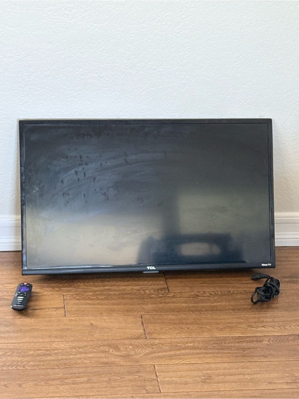 TCL Black LED TV with Remote and Power Cord